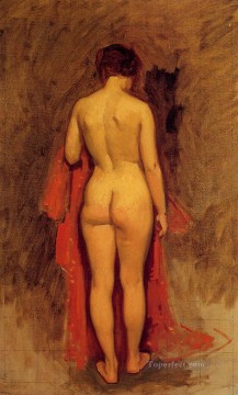 Retrato desnudo de figura de pie Frank Duveneck Pinturas al óleo